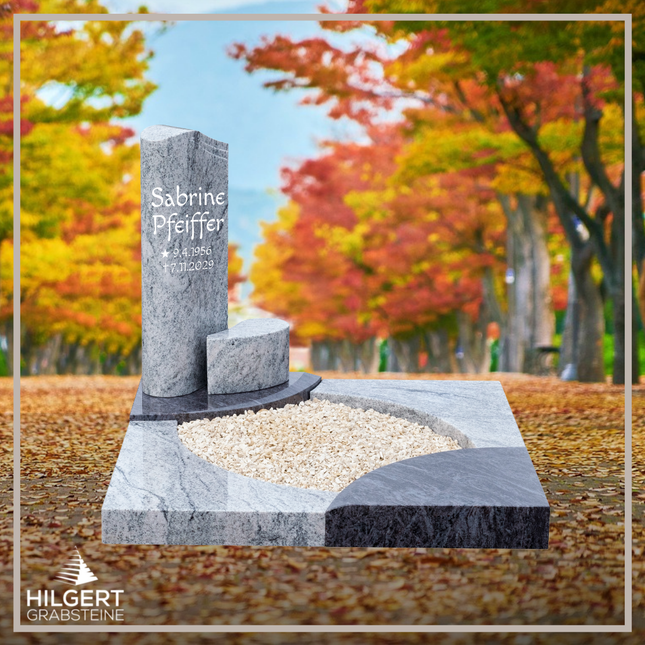 UR-DA-UR146-16 | Hilgert Grabsteine | Urnengrabstein aus Granit