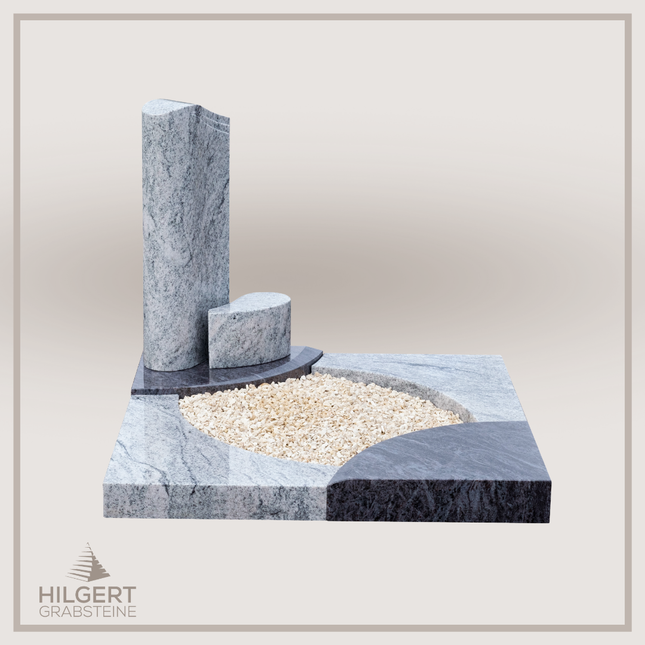 UR-DA-UR146-16 | Hilgert Grabsteine | Urnengrabstein aus Granit