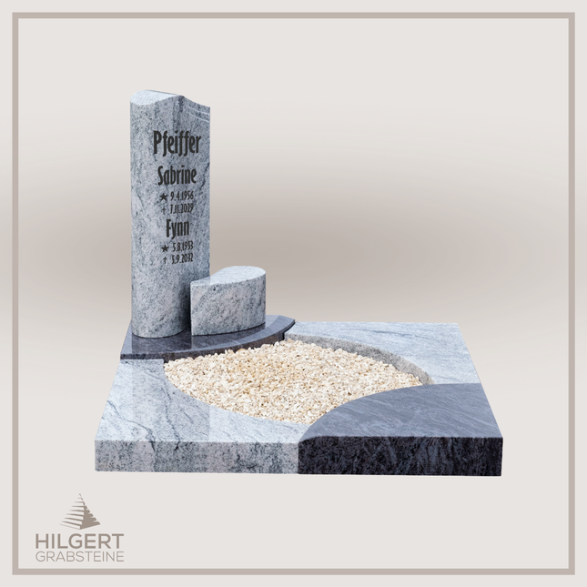 UR-DA-UR146-16 | Hilgert Grabsteine | Urnengrabstein aus Granit