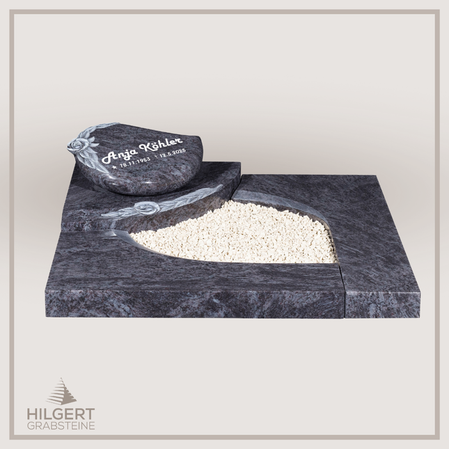 UR-DA-UR149-16 | Hilgert Grabsteine | Urnengrabstein aus Granit