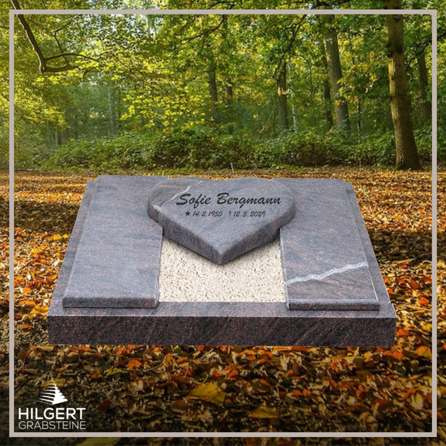UR-DA-UR150-16 | Hilgert Grabsteine | Urnengrabstein aus Granit
