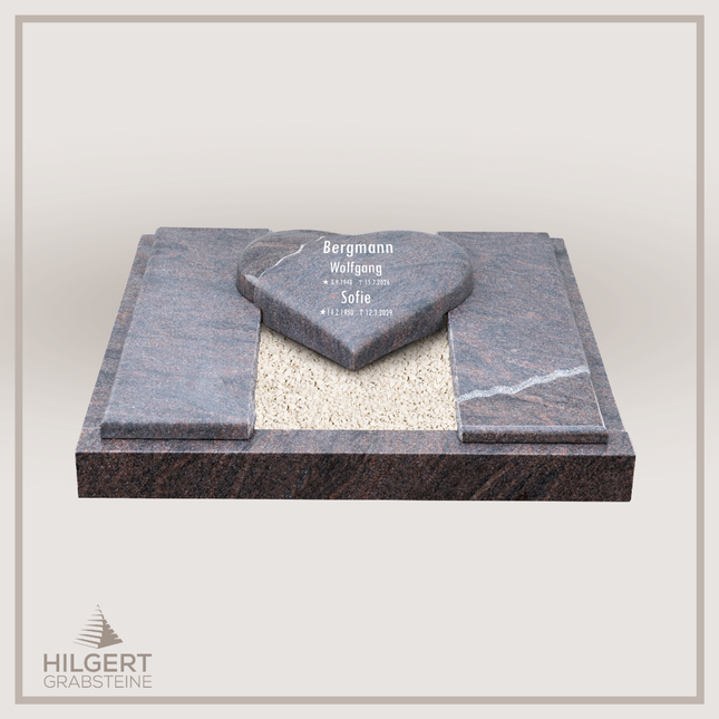 UR-DA-UR150-16 | Hilgert Grabsteine | Urnengrabstein aus Granit
