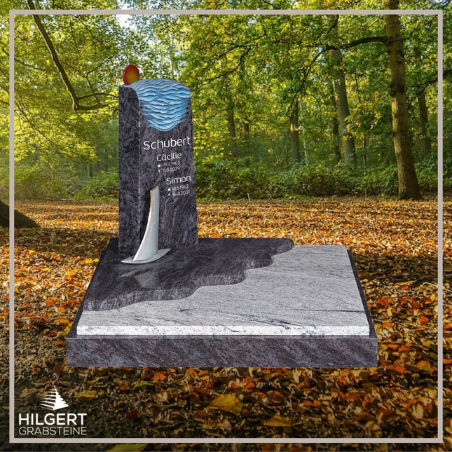 UR-DA-UR152-16 | Hilgert Grabsteine | Urnengrabstein aus Granit