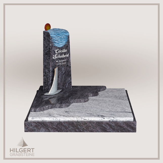 UR-DA-UR152-16 | Hilgert Grabsteine | Urnengrabstein aus Granit