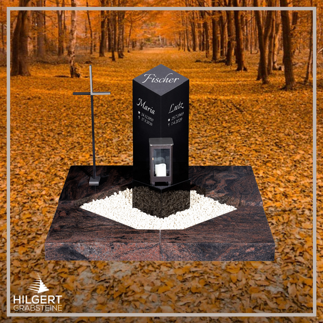 UR-DA-UR153-16 | Hilgert Grabsteine | Urnengrabstein aus Granit