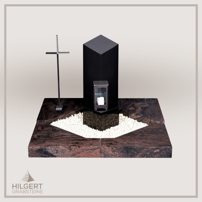 UR-DA-UR153-16 | Hilgert Grabsteine | Urnengrabstein aus Granit