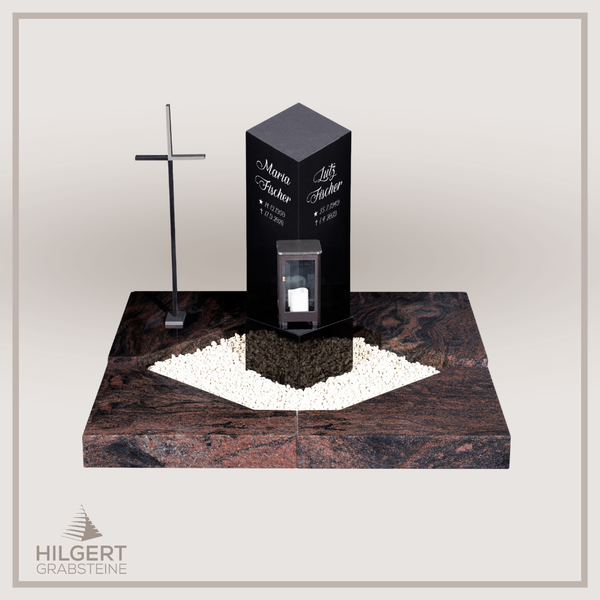 UR-DA-UR153-16 | Hilgert Grabsteine | Urnengrabstein aus Granit