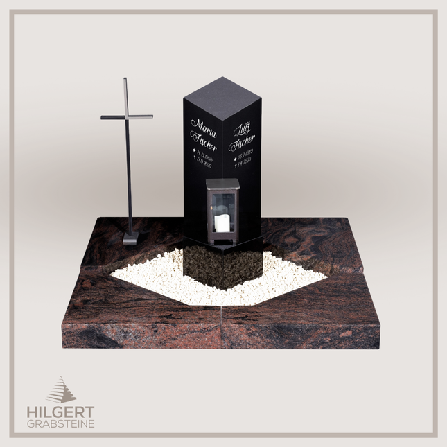 UR-DA-UR153-16 | Hilgert Grabsteine | Urnengrabstein aus Granit