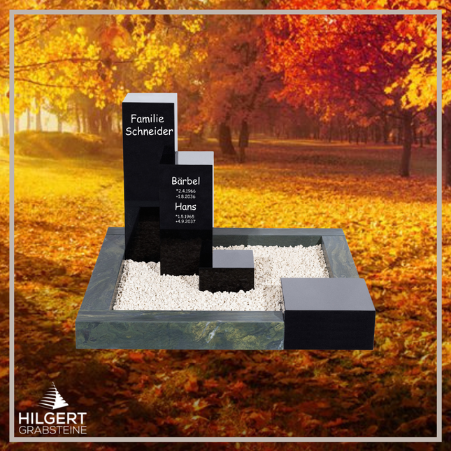 UR-DA-UR154-16 | Hilgert Grabsteine | Urnengrabstein aus Granit