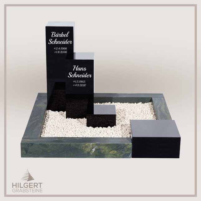 UR-DA-UR154-16 | Hilgert Grabsteine | Urnengrabstein aus Granit