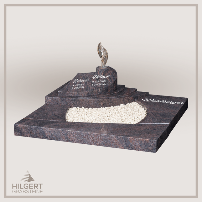 UR-DA-UR158-16 | Hilgert Grabsteine | Urnengrabstein aus Granit