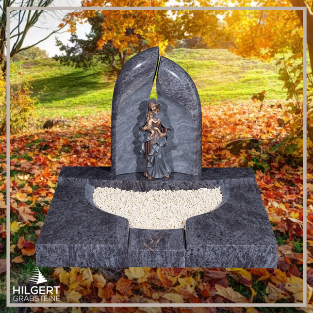 UR-DA-UR160-16 | Hilgert Grabsteine | Urnengrabstein aus Granit