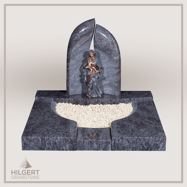 UR-DA-UR160-16 | Hilgert Grabsteine | Urnengrabstein aus Granit