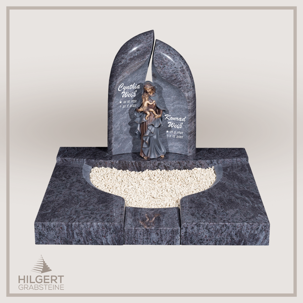 UR-DA-UR160-16 | Hilgert Grabsteine | Urnengrabstein aus Granit