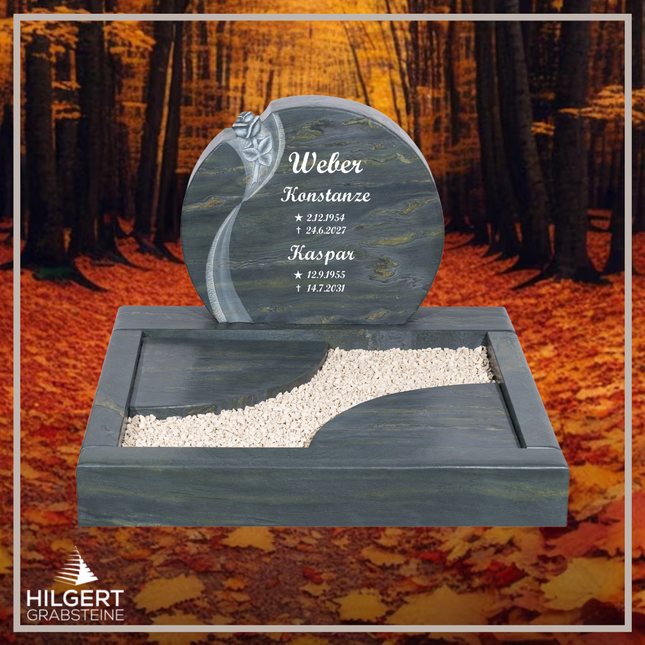 UR-DA-UR161-16 | Hilgert Grabsteine | Urnengrabstein aus Granit