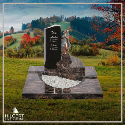 UR-DA-UR161-17 | Hilgert Grabsteine | Urnengrabstein aus Granit