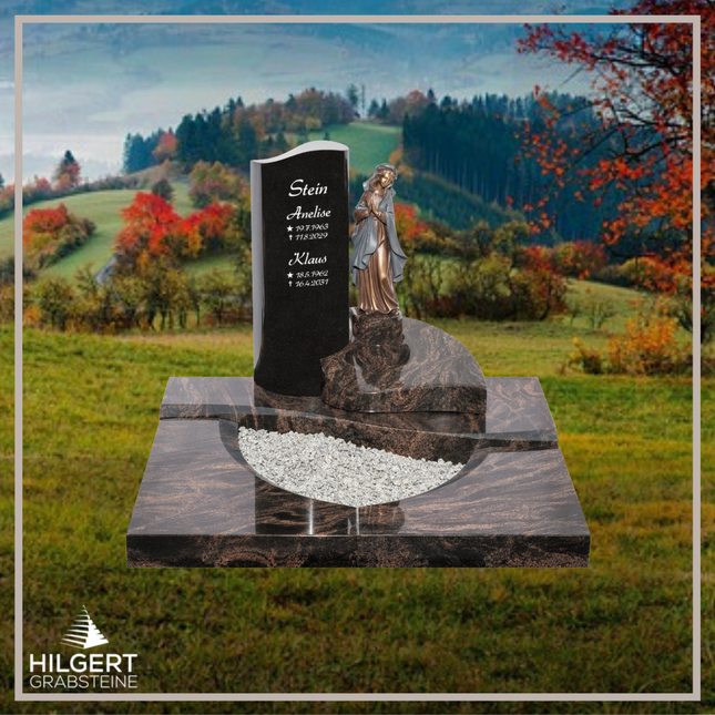 UR-DA-UR161-17 | Hilgert Grabsteine | Urnengrabstein aus Granit