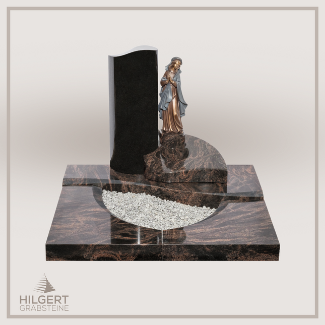 UR-DA-UR161-17 | Hilgert Grabsteine | Urnengrabstein aus Granit