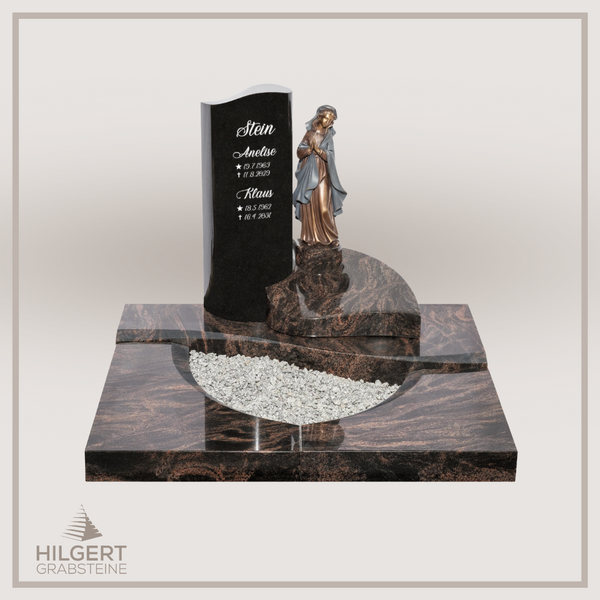 UR-DA-UR161-17 | Hilgert Grabsteine | Urnengrabstein aus Granit