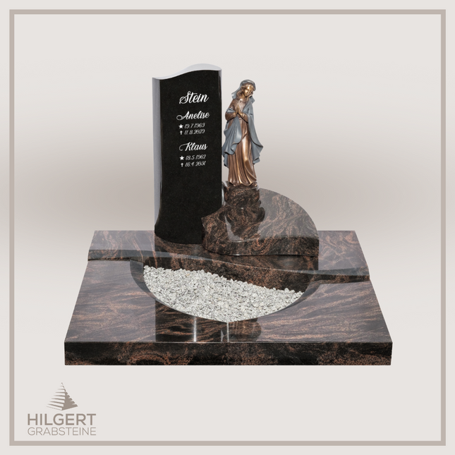 UR-DA-UR161-17 | Hilgert Grabsteine | Urnengrabstein aus Granit