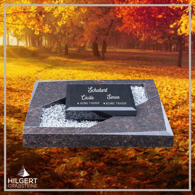 UR-DA-UR163-17 | Hilgert Grabsteine | Urnengrabstein aus Granit