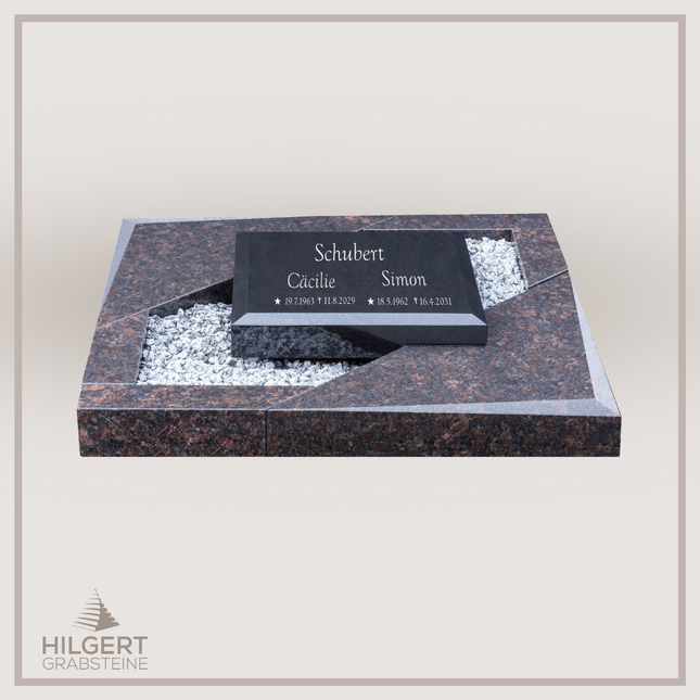 UR-DA-UR163-17 | Hilgert Grabsteine | Urnengrabstein aus Granit