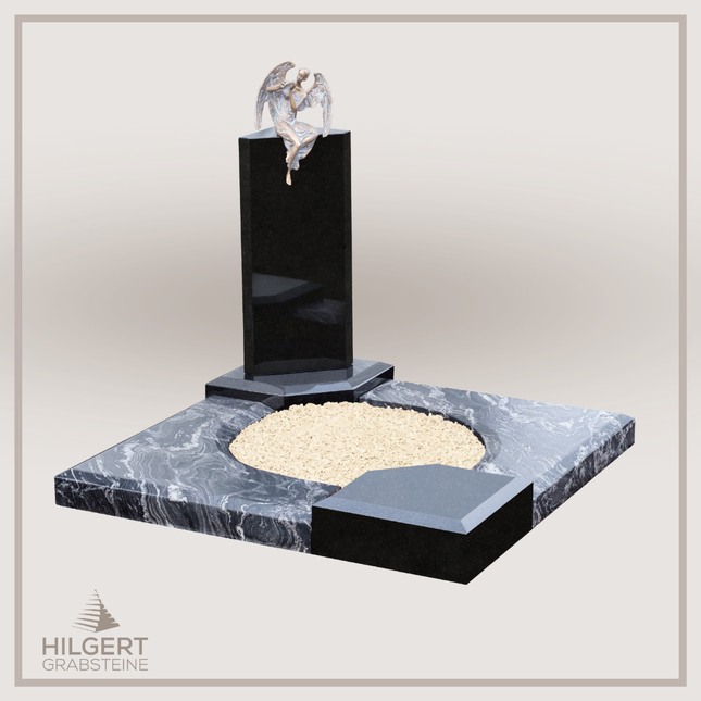 UR-DA-UR165-17 | Hilgert Grabsteine | Urnengrabstein aus Granit