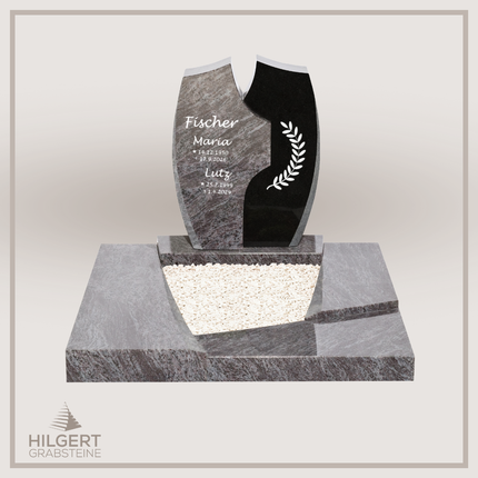 UR-DA-UR166-17 | Hilgert Grabsteine | Urnengrabstein aus Granit