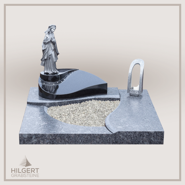 UR-DA-UR167-17 | Hilgert Grabsteine | Urnengrabstein aus Granit