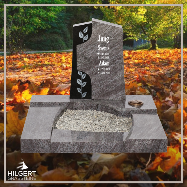 UR-DA-UR168-17 | Hilgert Grabsteine | Urnengrabstein aus Granit
