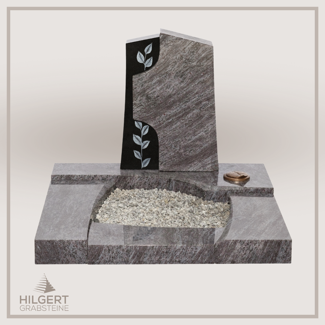 UR-DA-UR168-17 | Hilgert Grabsteine | Urnengrabstein aus Granit