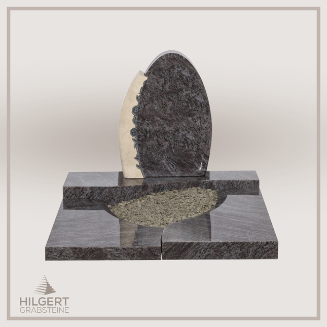 UR-DA-UR169-17 | Hilgert Grabsteine | Urnengrabstein aus Granit