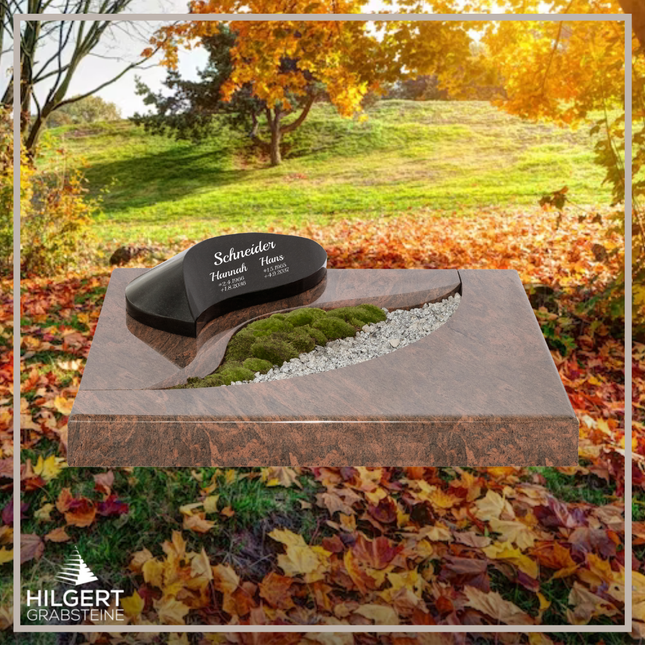 UR-DA-UR170-17 | Hilgert Grabsteine | Urnengrabstein aus Granit
