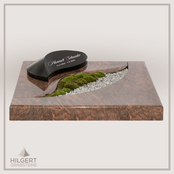 UR-DA-UR170-17 | Hilgert Grabsteine | Urnengrabstein aus Granit
