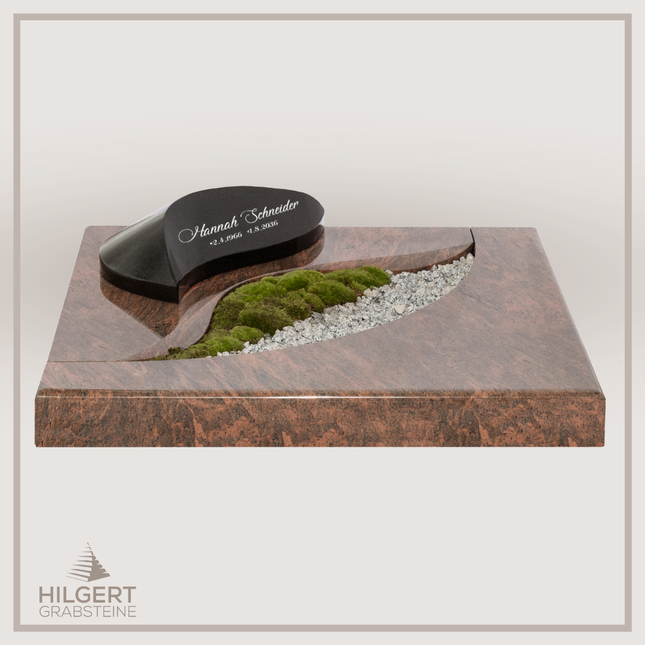 UR-DA-UR170-17 | Hilgert Grabsteine | Urnengrabstein aus Granit
