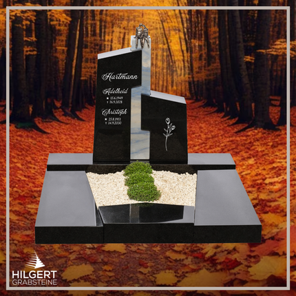 UR-DA-UR172-17 | Hilgert Grabsteine | Urnengrabstein aus Granit