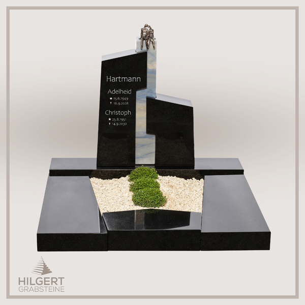 UR-DA-UR172-17 | Hilgert Grabsteine | Urnengrabstein aus Granit