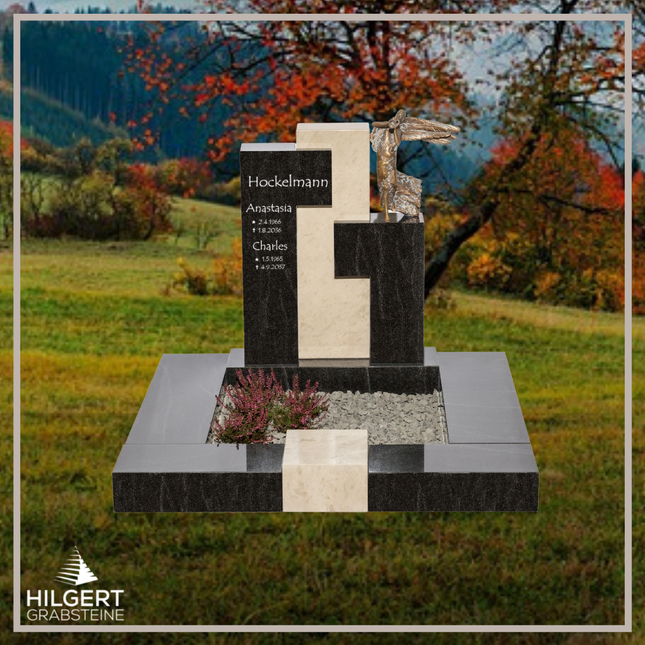 UR-DA-UR173-17 | Hilgert Grabsteine | Urnengrabstein aus Granit