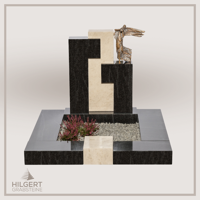 UR-DA-UR173-17 | Hilgert Grabsteine | Urnengrabstein aus Granit