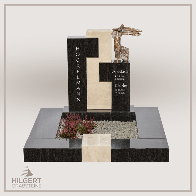 UR-DA-UR173-17 | Hilgert Grabsteine | Urnengrabstein aus Granit