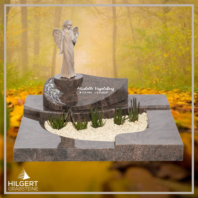 UR-DA-UR174-17 | Hilgert Grabsteine | Urnengrabstein aus Granit