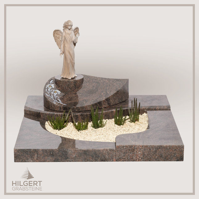 UR-DA-UR174-17 | Hilgert Grabsteine | Urnengrabstein aus Granit