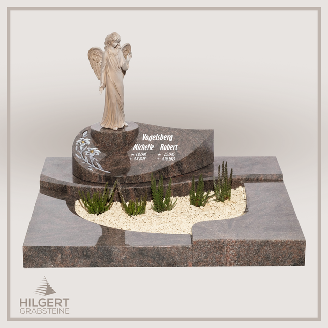 UR-DA-UR174-17 | Hilgert Grabsteine | Urnengrabstein aus Granit