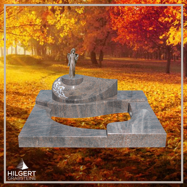 UR-DA-UR174 | Hilgert Grabsteine | Urnengrabstein aus Granit