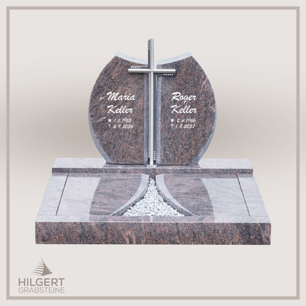 UR-DA-UR178-17 | Hilgert Grabsteine | Urnengrabstein aus Granit