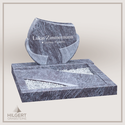 UR-DA-UR189-17-1278 | Hilgert Grabsteine | Urnengrabstein aus Granit