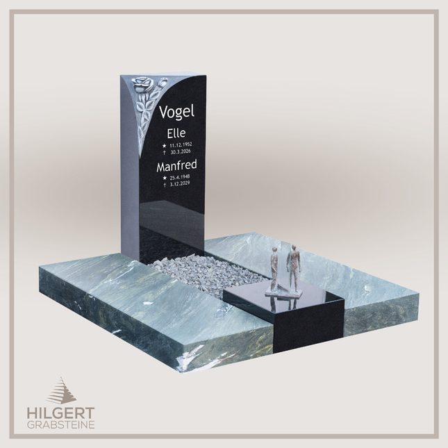 UR-DA-UR194 | Hilgert Grabsteine | Urnengrabstein aus Granit