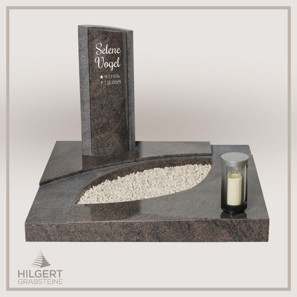 UR-DA-UR196-18 | Hilgert Grabsteine | Urnengrabstein aus Granit