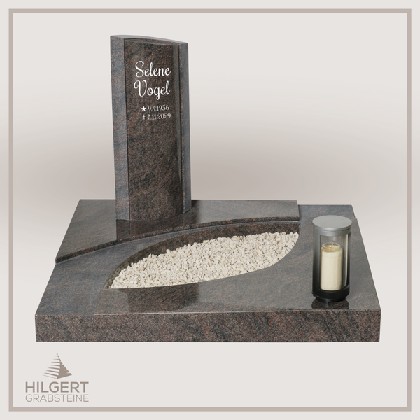 UR-DA-UR196-18 | Hilgert Grabsteine | Urnengrabstein aus Granit