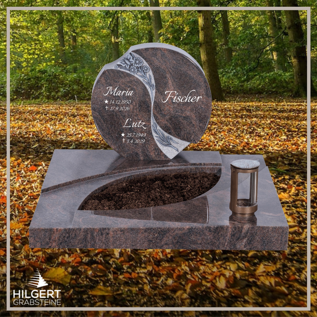 UR-DA-UR196 | Hilgert Grabsteine | Urnengrabstein aus Granit